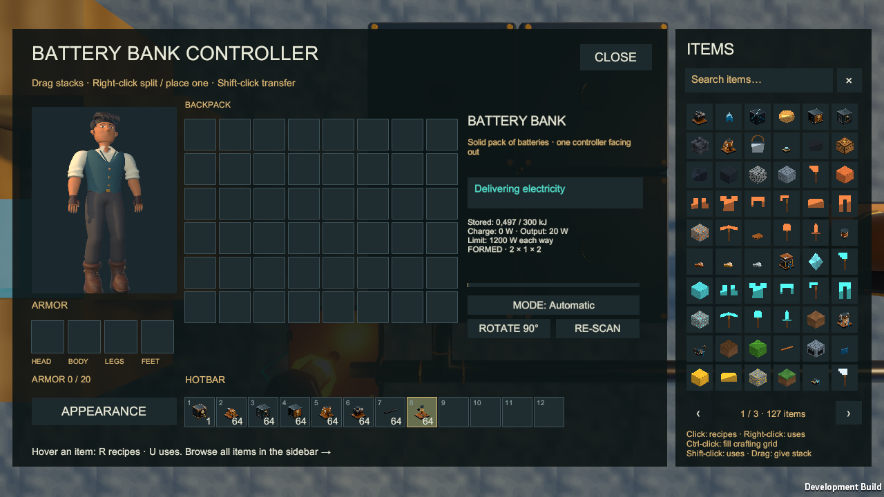 Battery bank controller interface