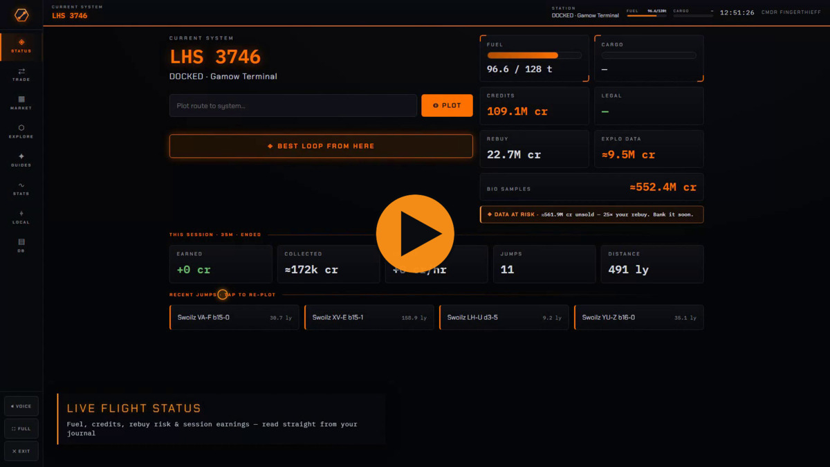 Elite Trader demo video