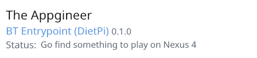 BT Entrypoint status