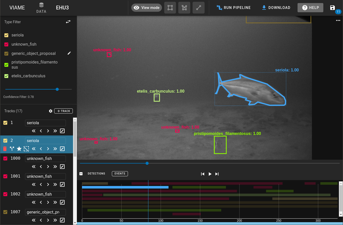 Example from viame.kitware.com sample data