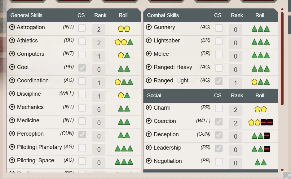 A skill row with its purchase control