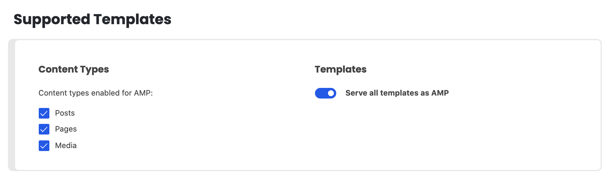 Serve all templates as AMP