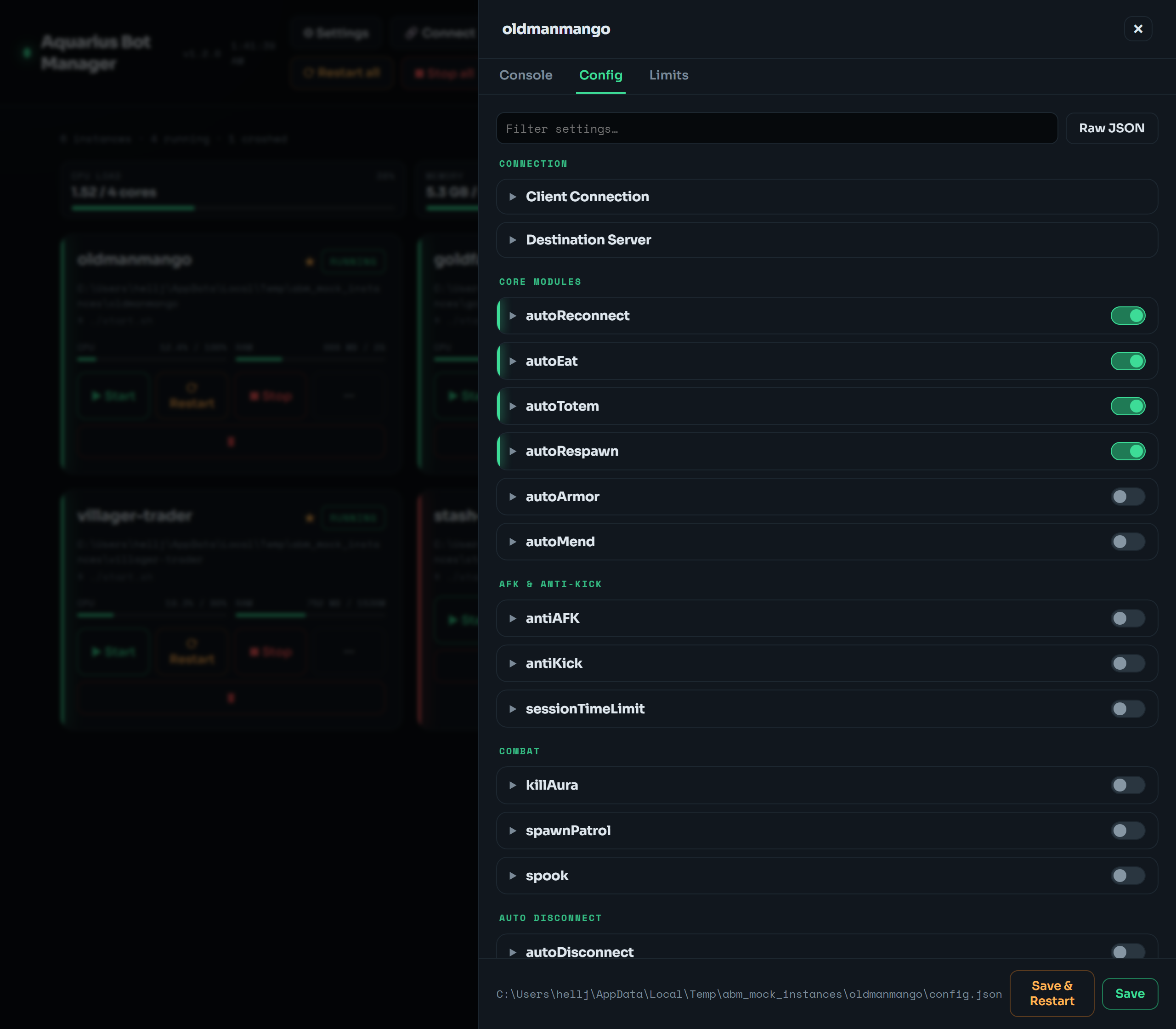 Structured config editor