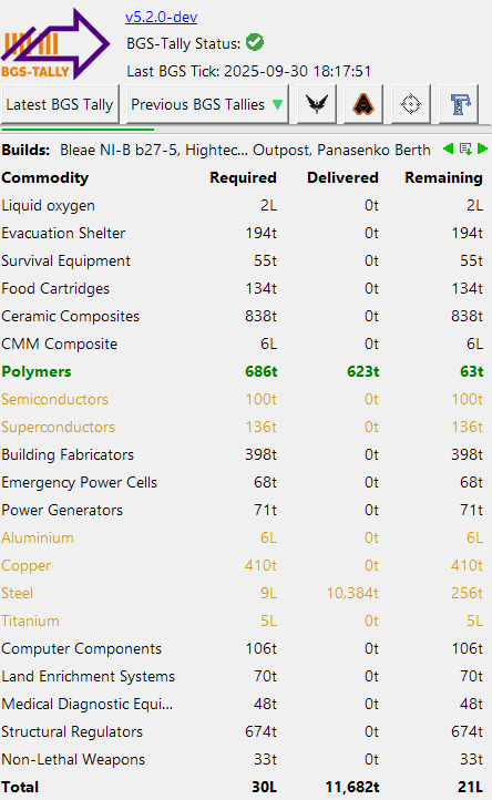  width=444px| alt=Colonisation Progress Panel
