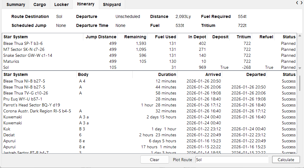  alt=Fleet Carrier Itinerary Route