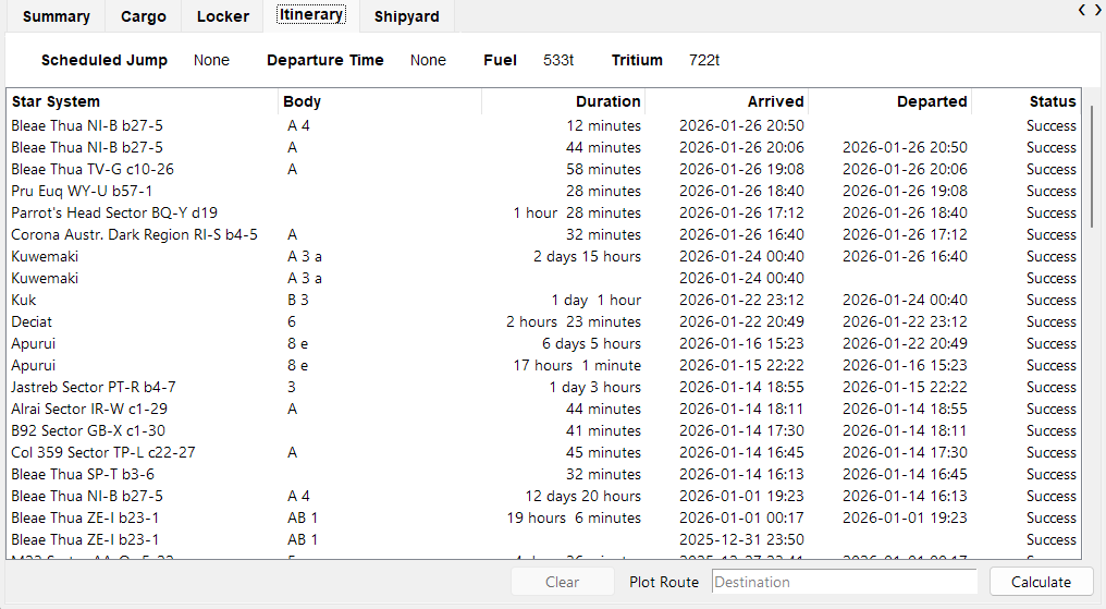  alt=Fleet Carrier Itinerary