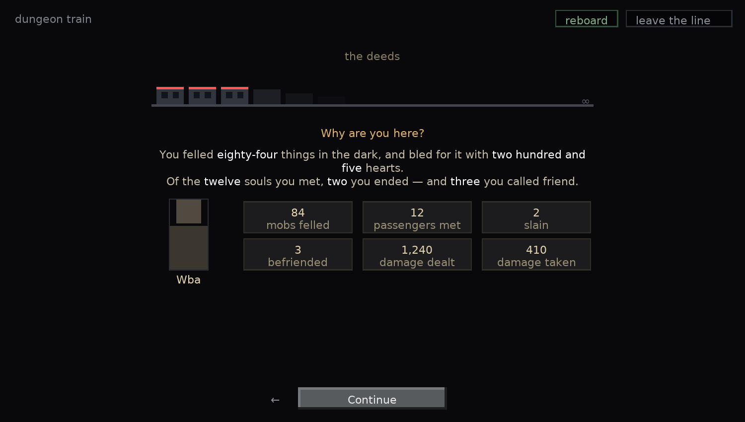 The deeds page