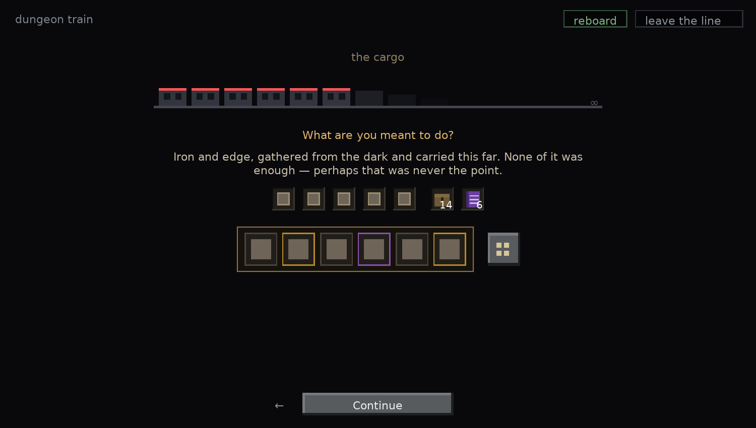 The cargo page
