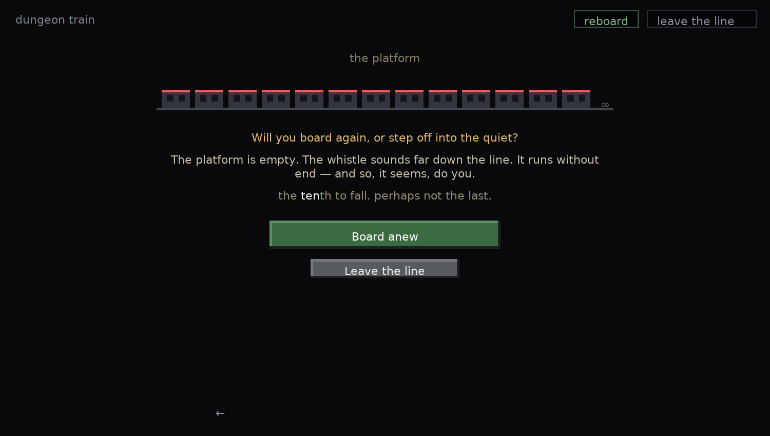 The platform page