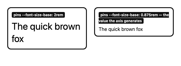 Inside the mobile tier the equal-value pin incorrectly becomes 16px while the distinct pin remains 32px