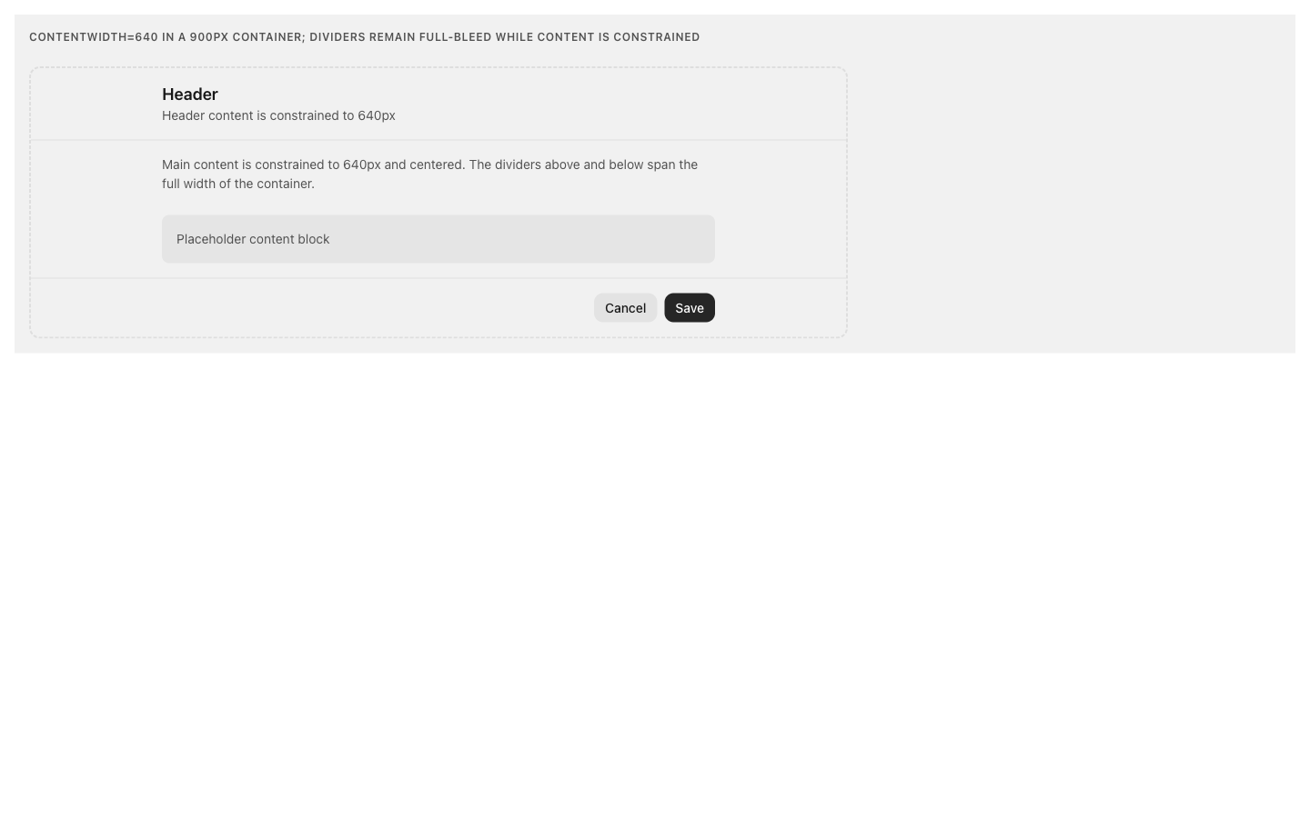 contentWidth control