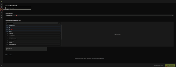 Create Workbench Screen