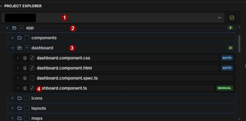 Project Explorer File Selection