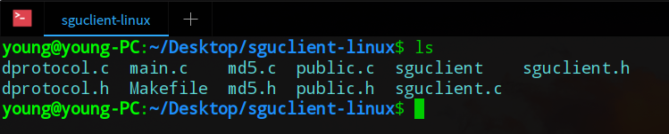 SGUClient Linux源代码目录结构