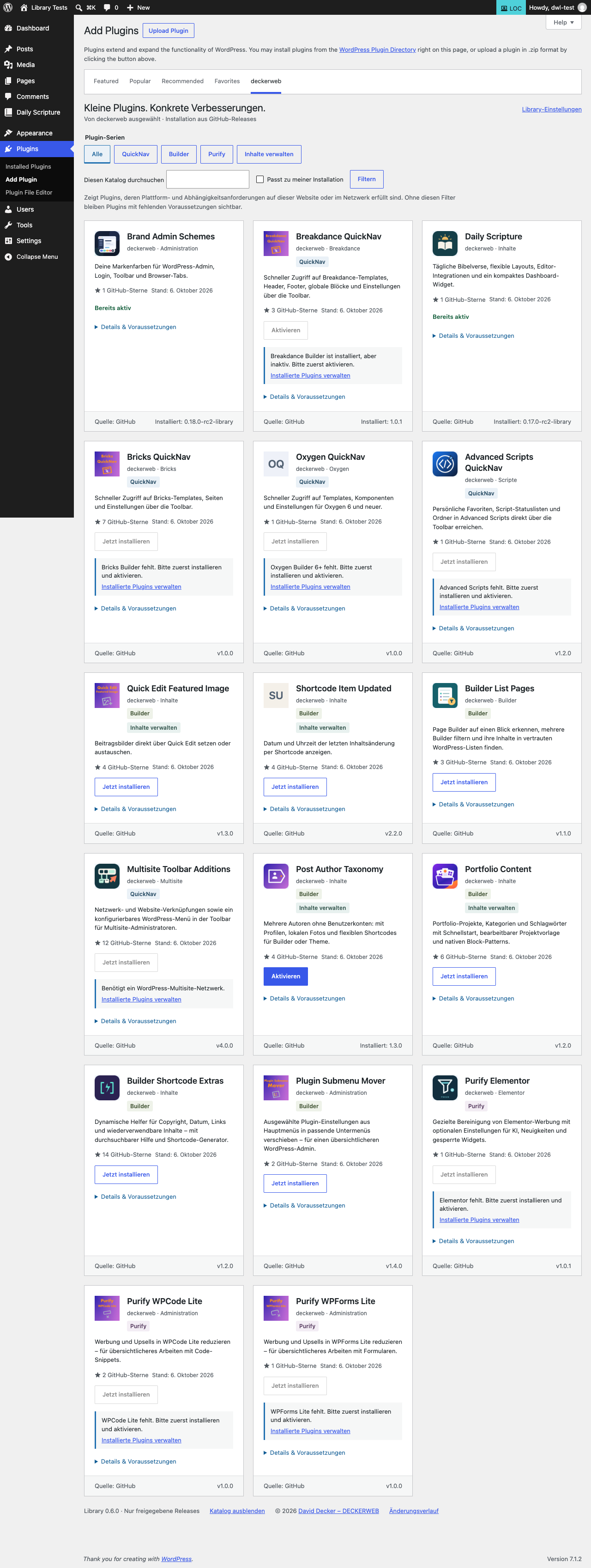 Reale Katalogansicht in WordPress