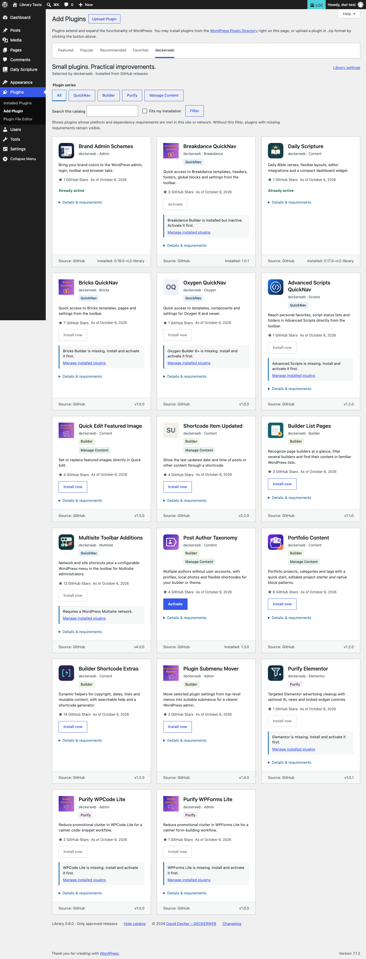 Real catalog view in WordPress