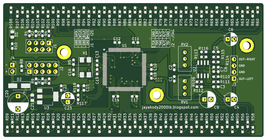 Front side of the PCB