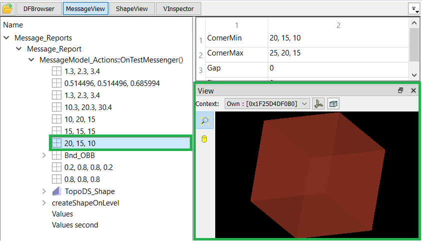 Message View Model Inline MessageView 3D View