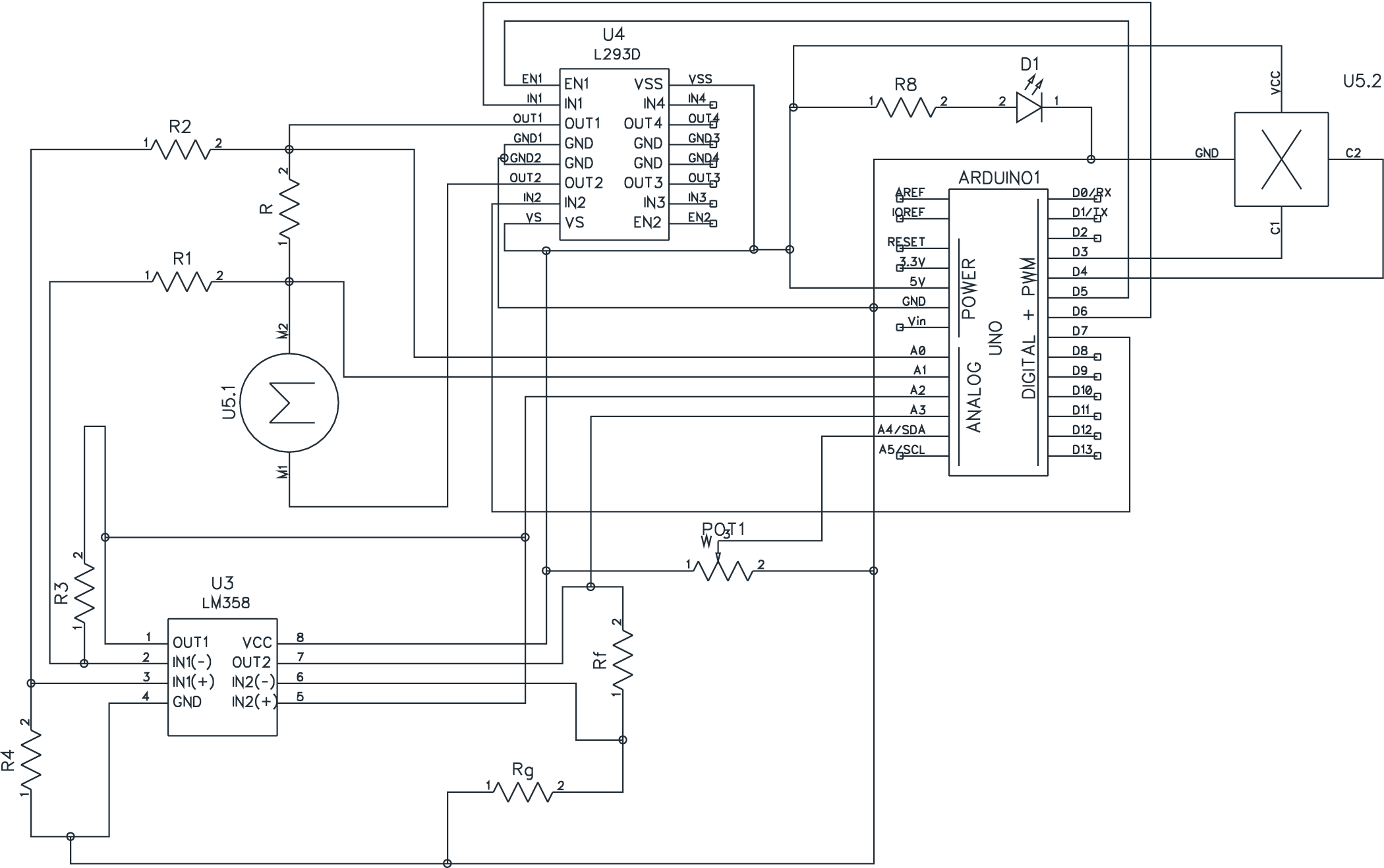 MotoShield Circuit Schematics.