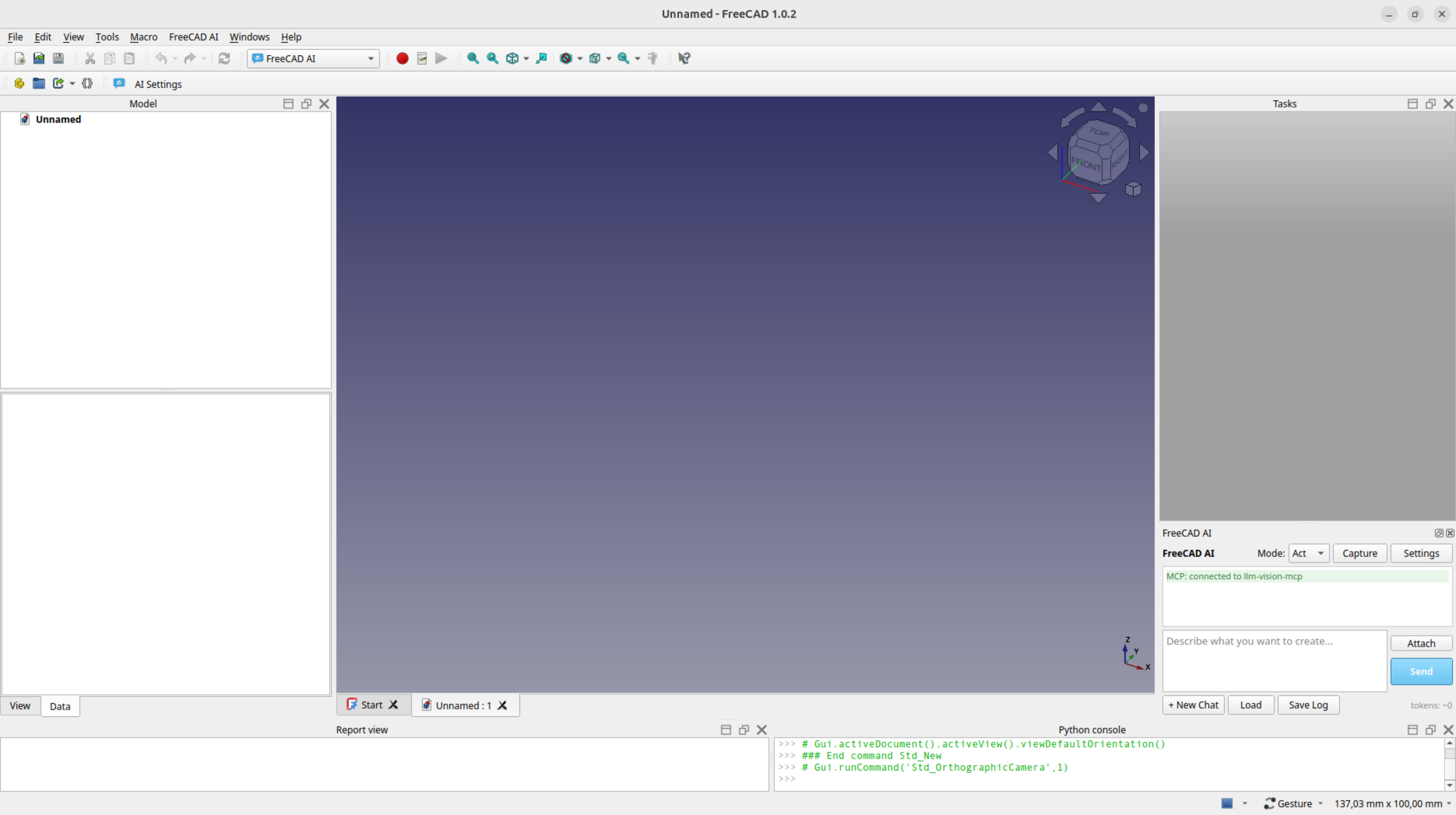 FreeCAD AI workbench overview