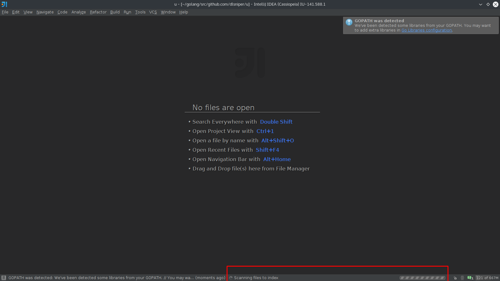 IDE indexing