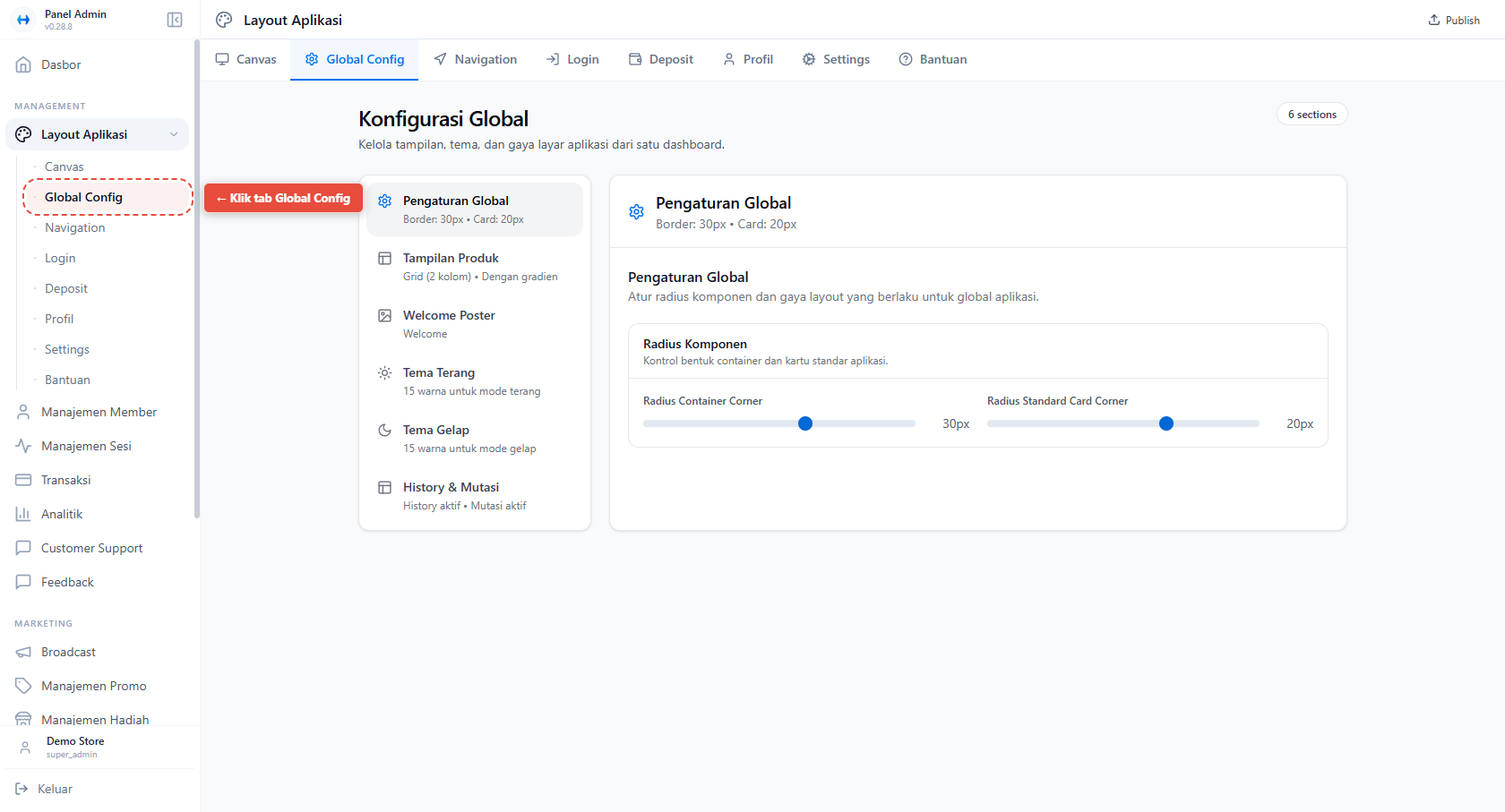 Global Config - Overview