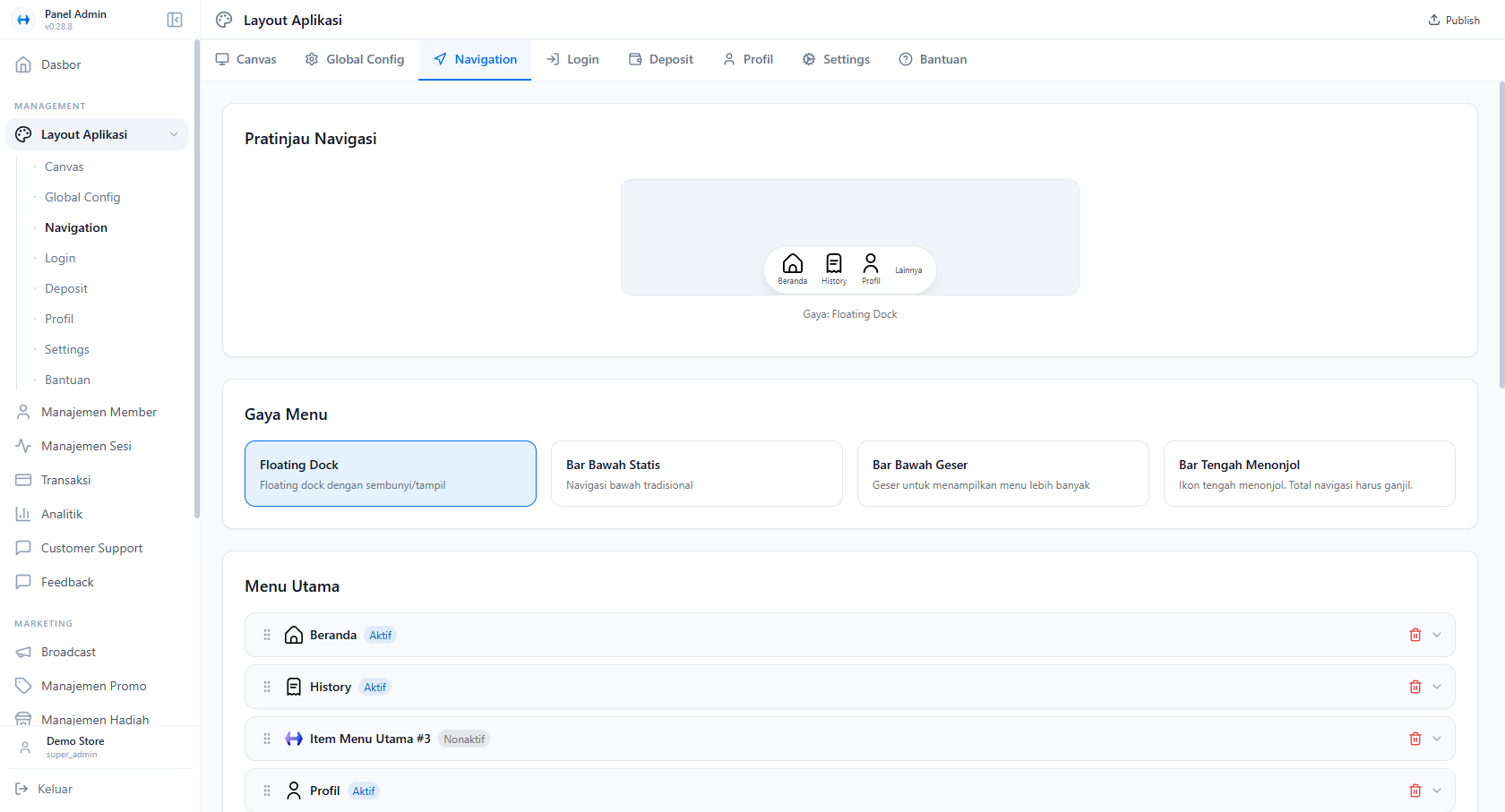 Navigation Page - Full Overview