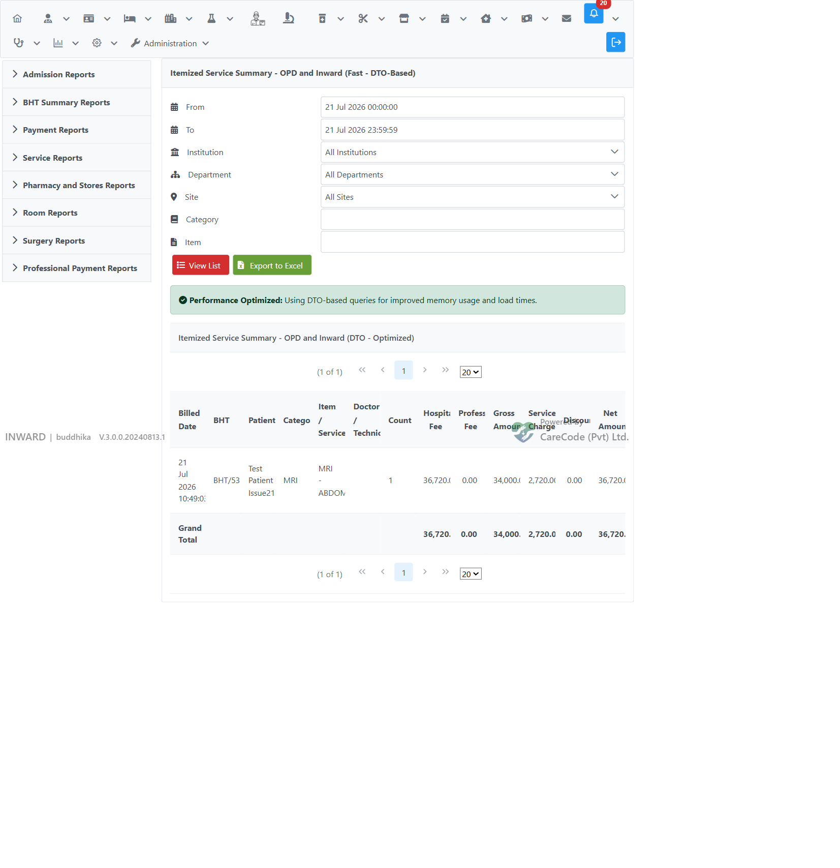 Report before cancellation
