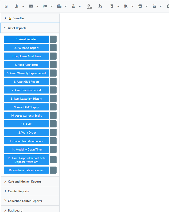 Star toggle next to every report button