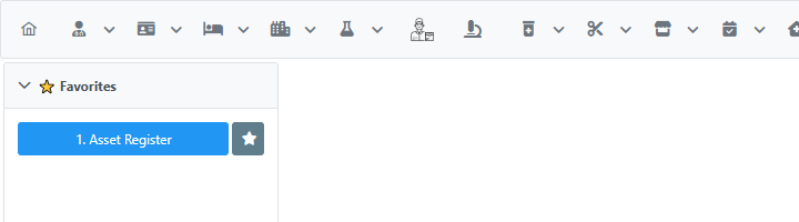 Favorites tab after removing one report