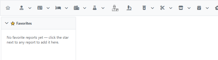Empty Favorites tab message