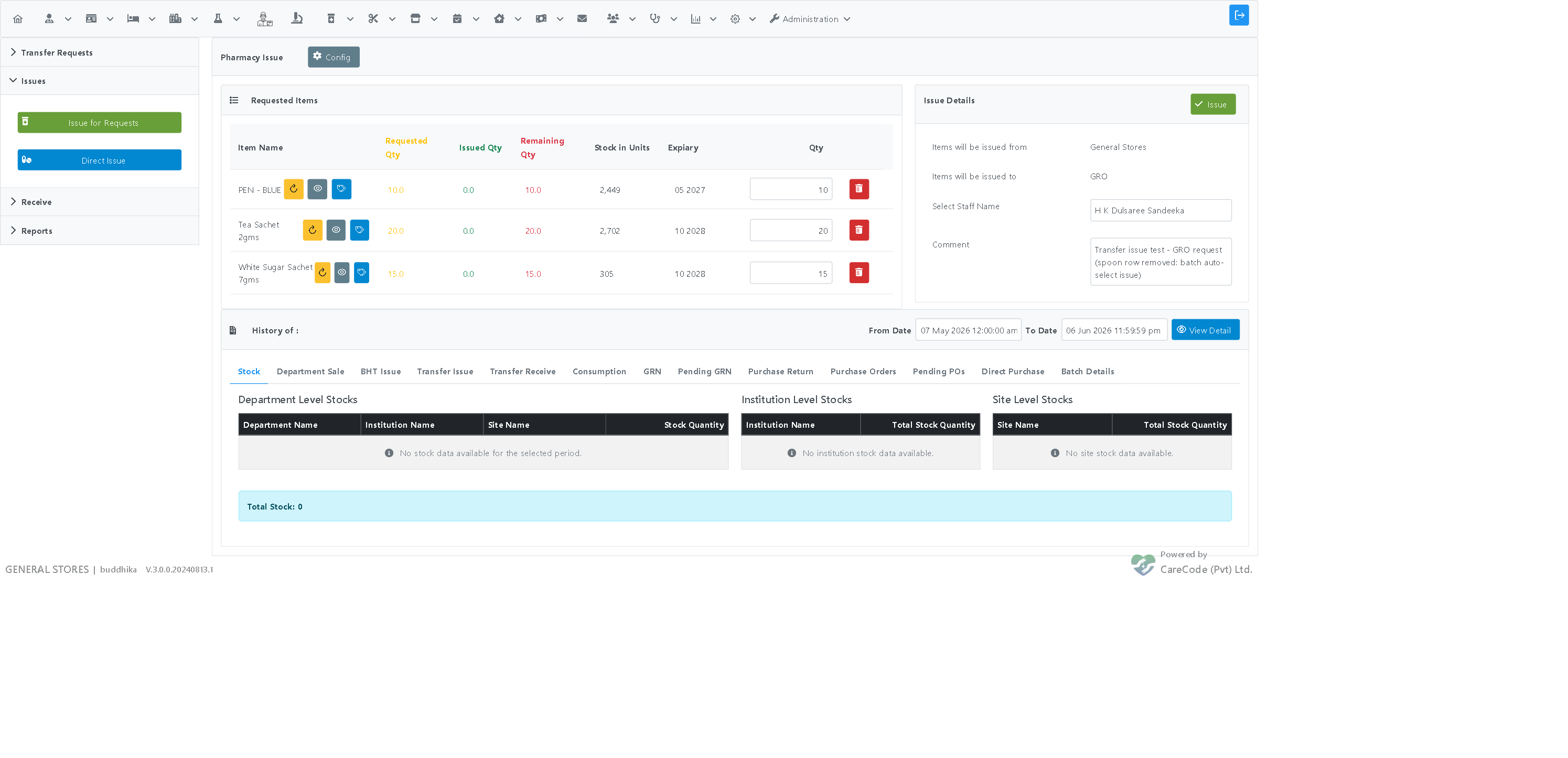 Issue ready with six items