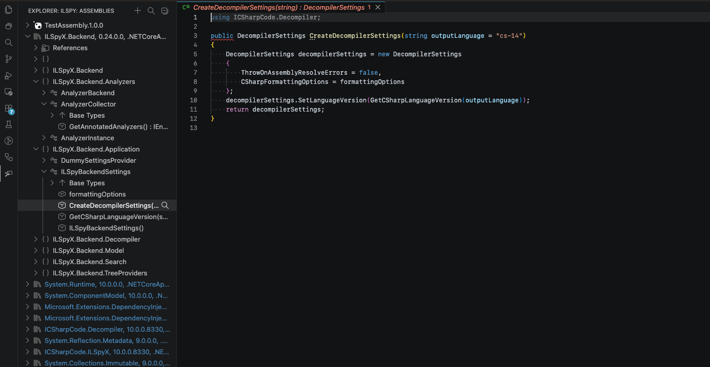 ILSpy VS Code Extension