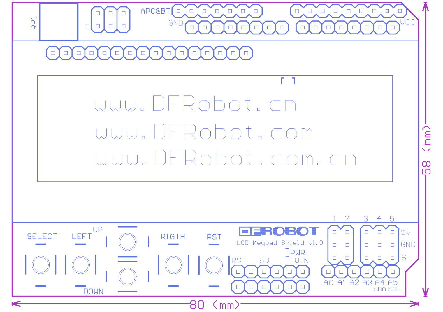 Lcd keypad shield схема