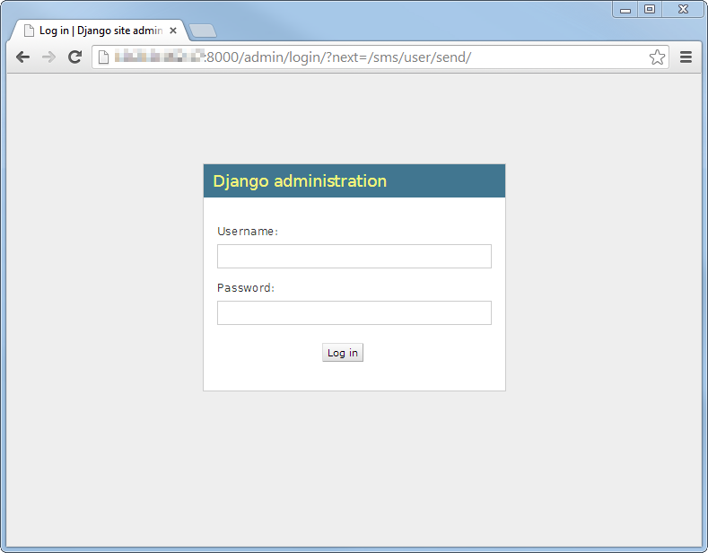 Login form