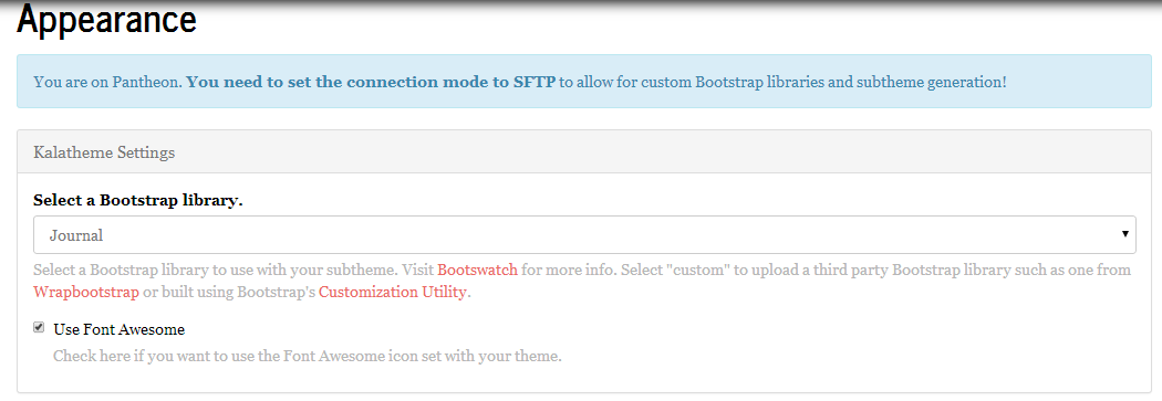 change bootstrap library