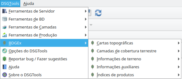acesso ao BDGEx pelo DSG Tools