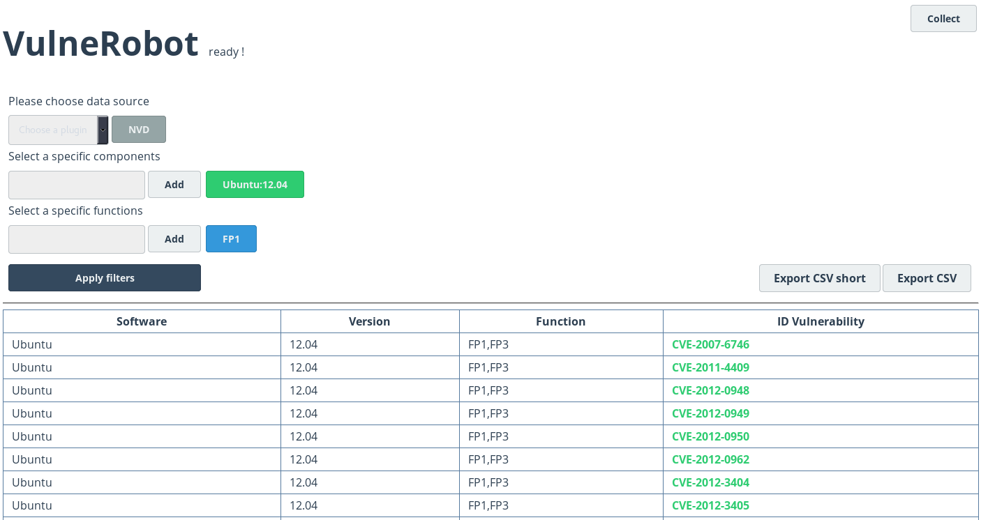 Interface Web