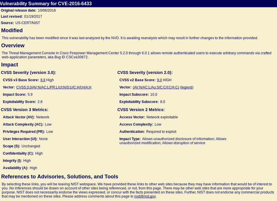 Example de CVE
