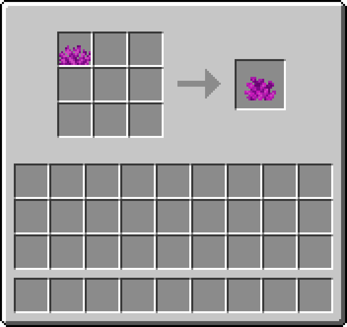 Shapeless crafting: 1 × Bubble Coral Fan → 1 × Bubble Coral