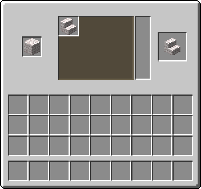 Stonecutter: 1 × Pale Oak Planks → 1 × Pale Oak Stairs