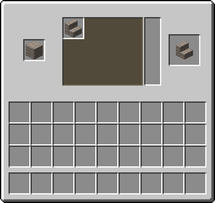 Stonecutter: 1 × Poplar Planks → 1 × Poplar Stairs