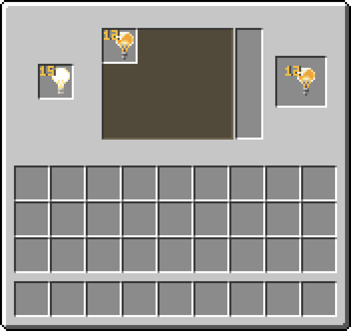Stonecutter: 1 × Light → 1 × Light — light level 12