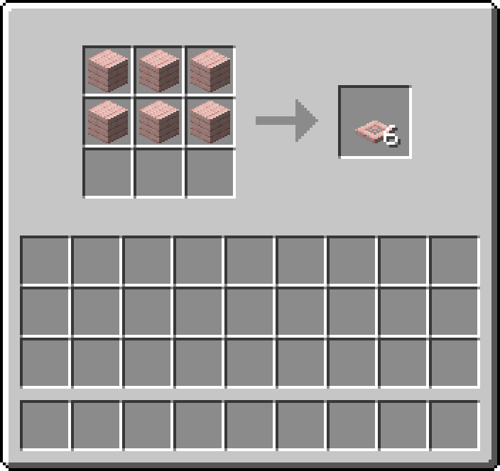Crafting table: 6 × Cherry Planks → 6 × Cherry Trapdoor