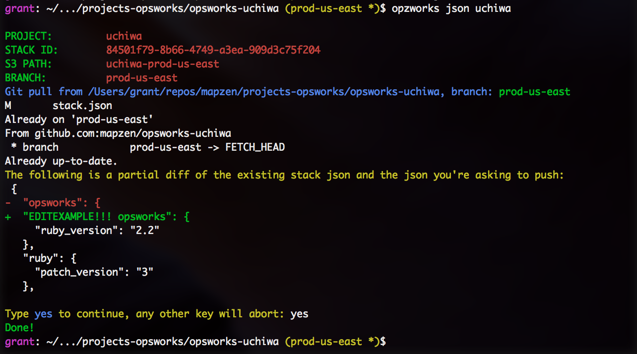 Run JSON