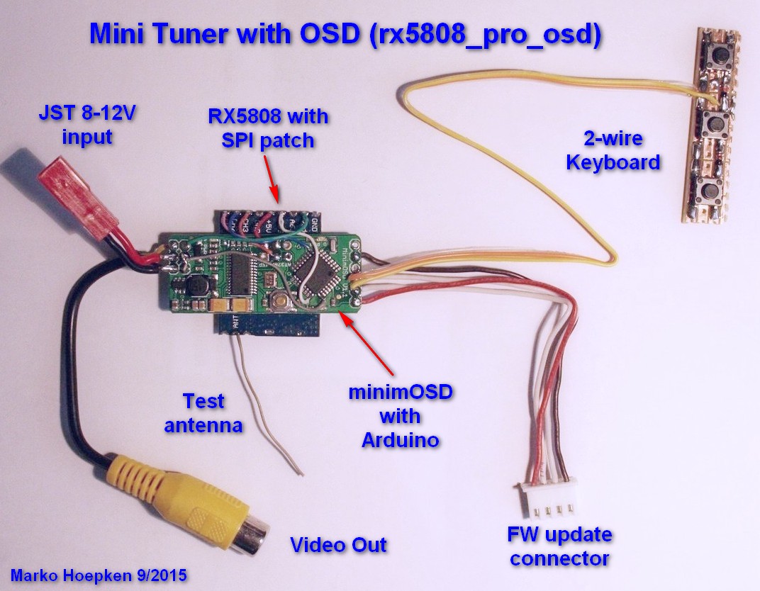 RX5808 pro mit OSD