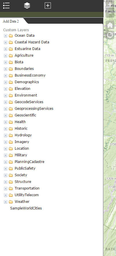 Add Data Widget in Panel