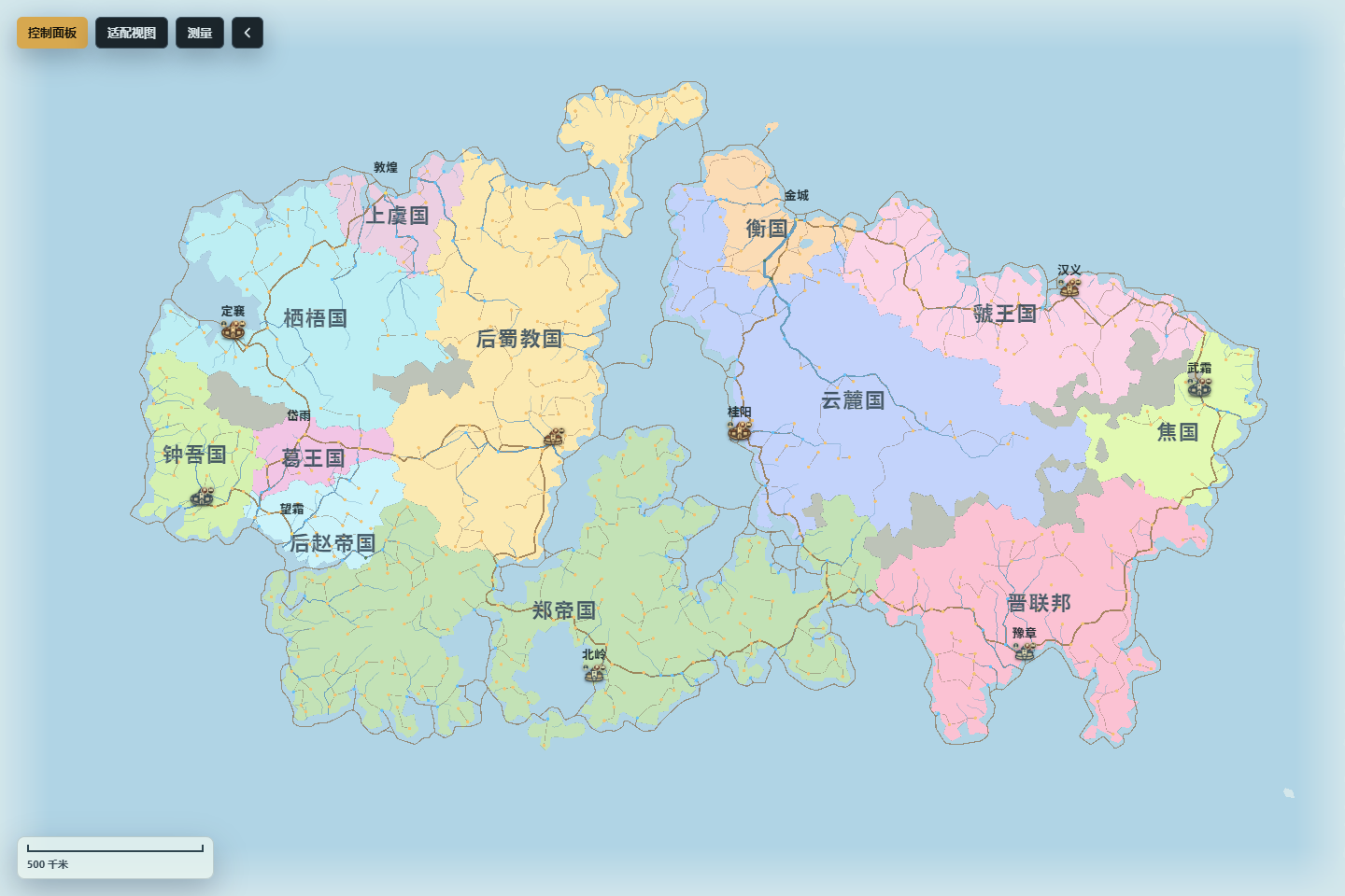 固定山海地图与左上全局工具栏