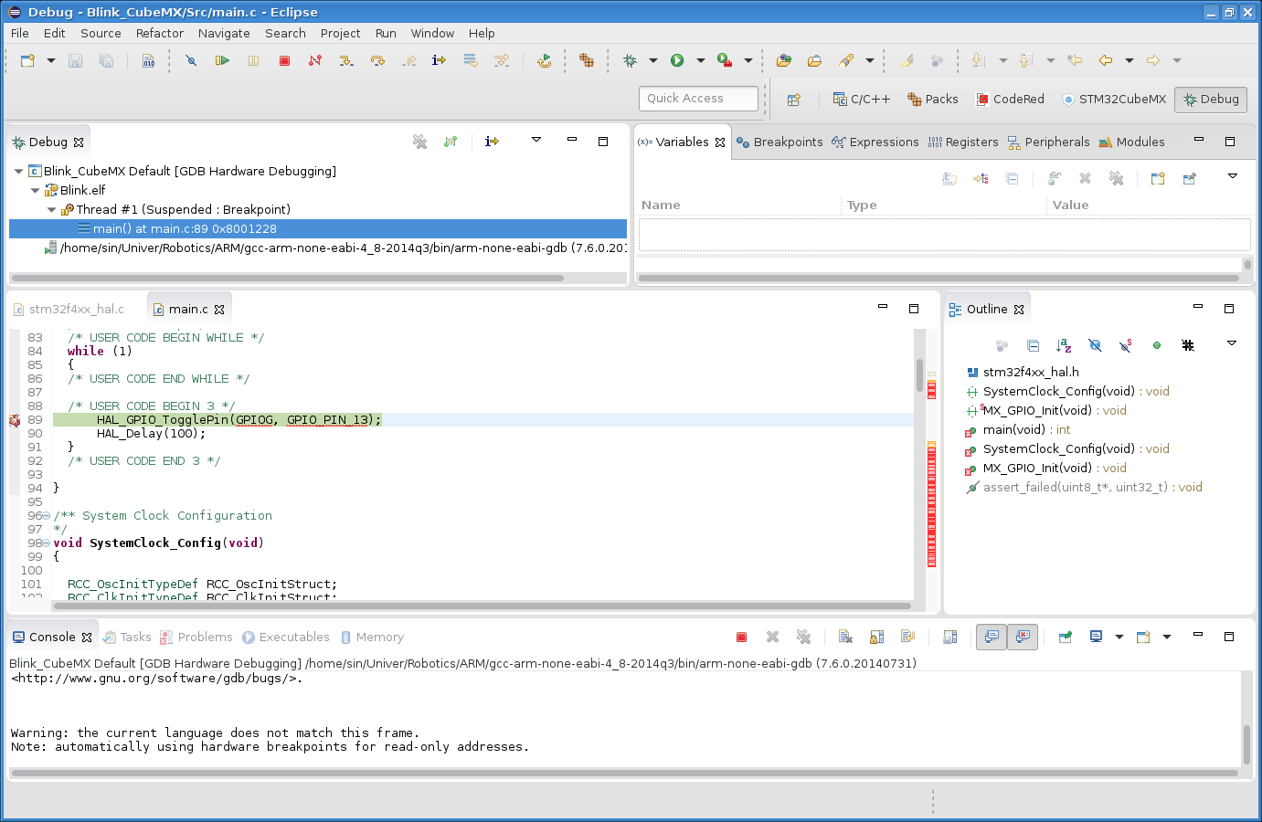 STM32 прошивка с помощью OpenOCD и отладка в Eclipse - Mrsin/k-lab ...