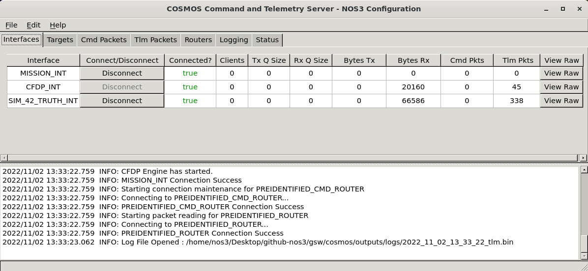 COSMOS Command and Telemetry Server